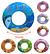 Boia Inflavel Colorida Iris Verao Anel Redonda Infantil 70 Cm！！！cor enviada aleatoriamente