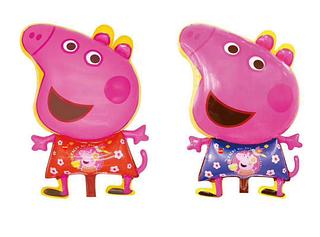 <<<<<<<<<< 5pç Balão Peppa Pig Corpo 60/40cm