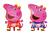 <<<<<<<<<< 5pç Balão Peppa Pig Corpo 60/40cm