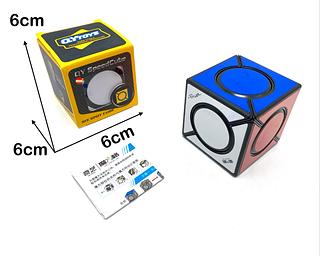 Qiyi Cubo Mágico Quadrado e Redondo, Cubo Mágico Quadrado e Redondo Twist 2x2, Cubo Mágico de Velocidade Suave 2x2
