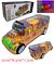 Brinquedo De Ônibus Escolar Transparente Elétrico Com Luzes E Música,