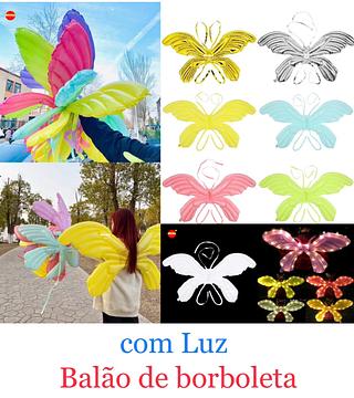 Fantasia Infantil Asa Balão Borboleta Bexiga Costas Anjo