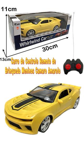 Carro Camaro Amarelo Controle Remoto Função Completa A Pilha
