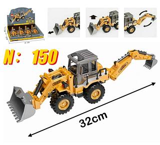 N.150Pack de Escavadeira de Simulação em Liga Bulldozer 881 Veículo de Engenharia de Inércia Brinquedos Educativos para Cri