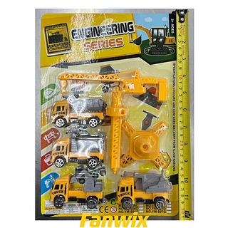 Carrinhos Trucks De Construção de FRICÇÃO E Torre De Elevação