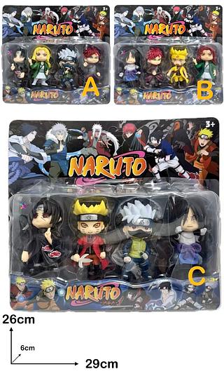 KIT NARUTO C/4PC BONECO