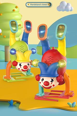 Brinquedo Robô Boneco Infantil Criança Palhaçinho Dançarino Com Luzes