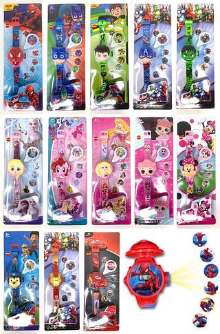 RELOGIO MARCA-CABECA MEDIA-Infantil Projetor De Imagem 3D Desenho