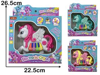 Brinquedo MINI TECLADO MUSICAL INFANTIL UNICÓRNIO