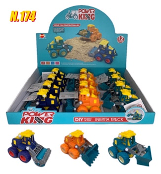 N.174-CARRO DE FERRO-Carrinho de bebê de inércia(CAXINHA C/12PC)