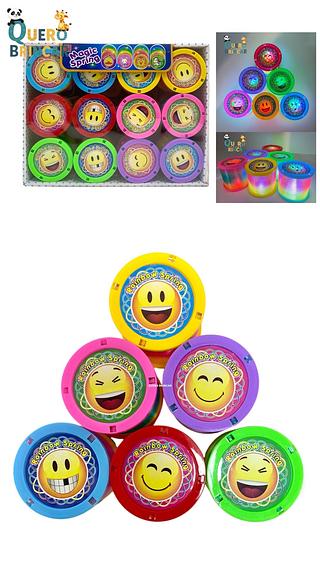 🗃️(caxinha com 12pç)Mágico Arco-Íris Brinquedos De Mola Antiestresse Jogo Engraçado Anti-stress Luminosos Primavera