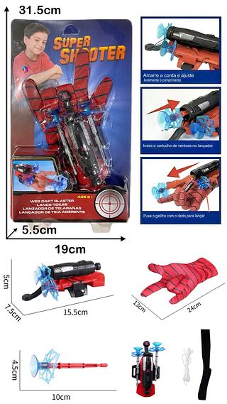 <<<<<<<<<<Brinquedo Do Lançador Do Teia De Homem-Aranha + Luva