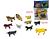 Brinquedo KIT Animais de Plástico 10 Peças Vida na Fazenda