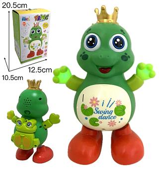 Sapo Dança Brinquedo Animal Eletrônico Luz E Som