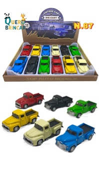 N.87-CARRO DE FERRO-caminhonete americana(CAXINHA C/12PC)