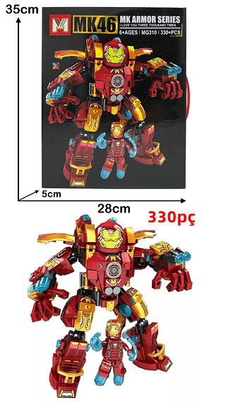LEGO CX HOMEM DE FERRO CAXIA(330PC)