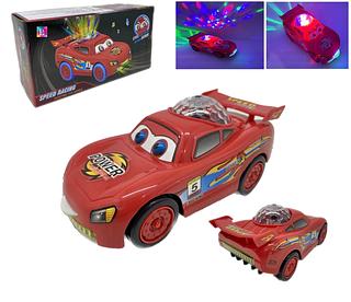 Carrinho Estilo Macqueen Vai e Volta Musical Led Mexe olhos e Boca