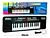 Piano Teclado Musical Infantil Microfone Eléctrico Karaoke