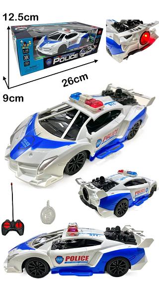 Carro De Controle Remoto Carro Policia sair fumaça Com Luz