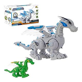 BRINQUEDO DRAGÃO MECÂNICO COM LUZ E SOM