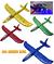 Avião Aeromodelos Planador Luz Led Voar Aviação Brinquedo Flexível Voa