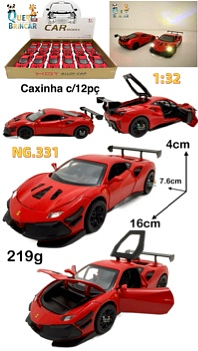 NG.331-CARRO DE FERRO-Ferrari(CAXINHA C/12PC)