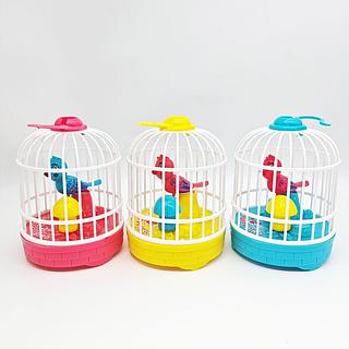 Gaiola de Brinquedo com Mini Passarinho Musical Som Passarinho