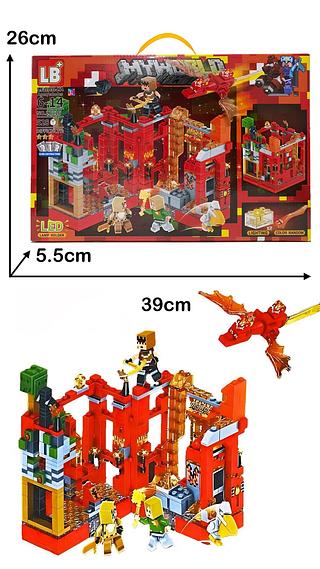Legos Minecraft c/528pç C/LUZ