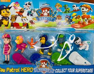 <<<<<<<<<< !!!Promoção!!!CARTELA PATRULHA CANINA 1 BONECO COM 4 CACHORRO