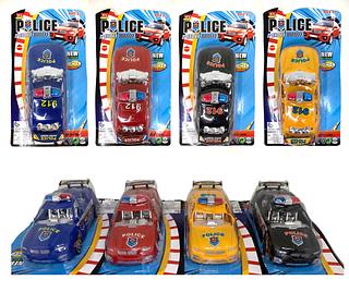 Carrinho Polícia à Corda Brinquedo