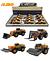 Carro de ferro Miniatura Escavadeira Rolo Compressor Escala 1:50 Com Fricção (N.129)