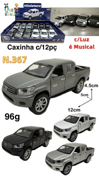 N.367-CARRO DE FERRO-Caminhonete Toyota(CAXINHA C/12PC)