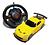 Carrinho Controle Remoto Formato Volante 4 Funções Colorido