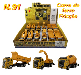 N.91-CARRO DE FERRO-Veículo de engenharia(CAXINHA C/12PC)