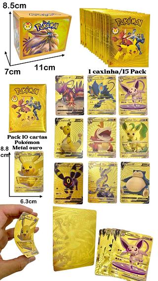 O último modelo em 2025 Carta Pokemon com 10 carta/ouro