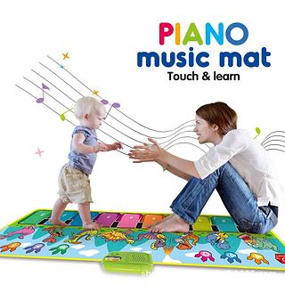 Tapete Piano Teclado Música Infantil Crianças Bebe Alta Qualidade