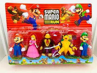 Cartelado Kit Super Mario Bros 5 Personagens