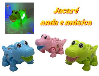 Jacaré Musical que anda e toca música jacarezinho feliz
