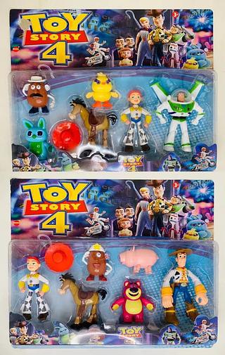 Cartela Toy Story com 6 Bonecos