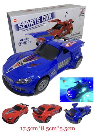 Brinquedo Infantil Carrinho Sports Car Com Luzes 3D E Som