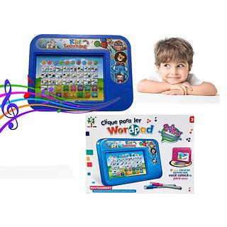 Tablet Infantil Brinquedo Educativo Alfabetização Bilíngue Inglês E Português