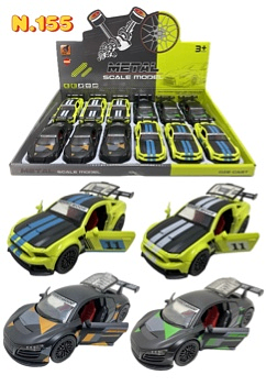 N.155-CARRO DE FERRO-Mustang/R8(CAXINHA C/12PC)