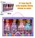 4pç kit Boneca Happy Girl Sortidas Bonequinhas Miniaturas Articuladas infantil