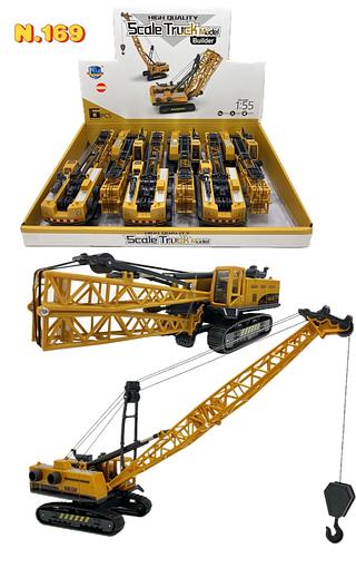 Miniatura Guindaste Articulado Metal Maquina Escavadeira Trator Garra Carregadeira(N.169)