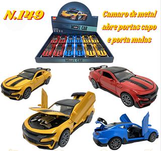 Camaro Carrinho Ferro Miniatura Abre Capô E Porta Metal(N.149)