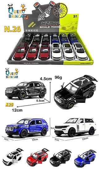 N.26-Carrinho De Ferro -BMW /LAND ROVER (CAXINHA C/12PC)