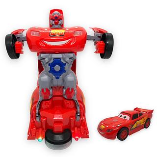 Carrinho Relâmpago Mcqueen Carros Transforma Em Robô Com Luzes E Som Robot