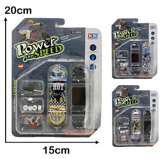 Kit Conjuntos Skate De Dedo Fingerboard com Ferramenta