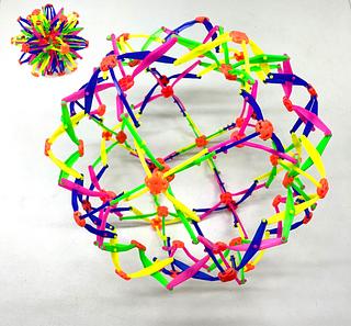 Bola Mágica Maluca Divertida Expansível Abre E Fecha Ao Lançar