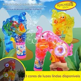 Elefante Manuais Pistola de Bolhas LED ,Brinquedo Parque
